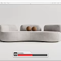 Modern Multiplayer Sofa 3d model