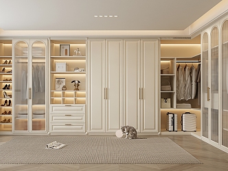 French Cloakroom 3d model