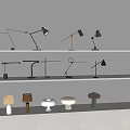 Modern Minimalist Table Lamp Metal Table Lamp Reading Lamp Creative Mushroom Table Lamp 3d model