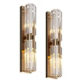 Elegant Modern Crystal Wall Sconces With Metal Frame And Warm Illumination Effect