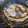 Modern School Future University of Technology 3d model