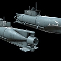 Modern Realistic Submarine 3d model