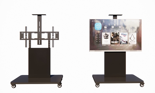 Modern stand mobile display TV stand 3d model