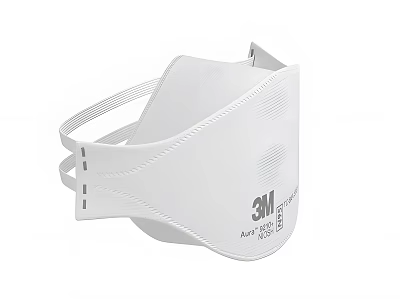 3M KN95 Protective Face Mask Medical Device for Respiratory Protection 3d model