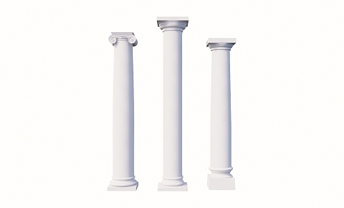 European Roman Column Component Column 3d model