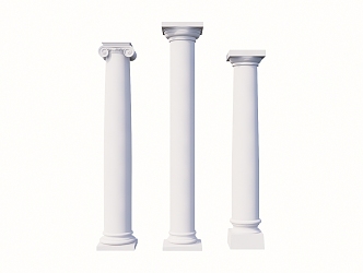 European Roman Column Component Column 3d model