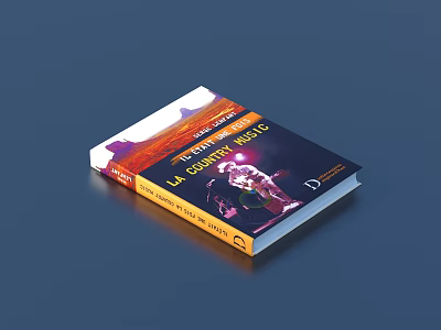 LA COMEDIA MAGICA Book Cover Featuring Christopher Molloy And Stage Characters With Colorful Lights 3d model