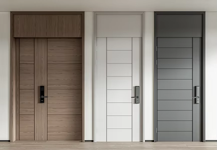 Modern security door 3d model