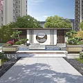 Elegant New Chinese Style Residential Garden Ornaments With Exquisite Scene Wall And Calm Water Features