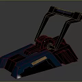 Modern Equipment Design With Blue Base Black Handles And Silver Edges