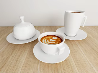 Modern coffee cup 3d model