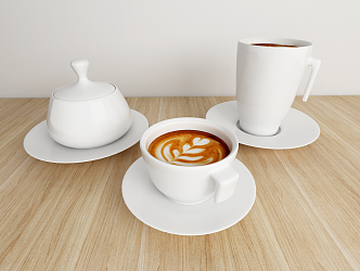 Modern coffee cup 3d model