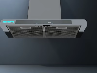Samsung Modern Kitchen Range Hood Appliance With Sleek Design And Control Panel 3d model