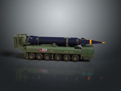 missile vehicle anti-aircraft missile vehicle cruise missile vehicle anti-tank missile vehicle military vehicle military vehicle transportation 3d model