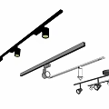 Modern Downlights and Spotlights with Adjustable Track Mounted Design for Interior Lighting 3d model