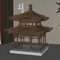 New Chinese style ornaments gazebo ornaments 3d model