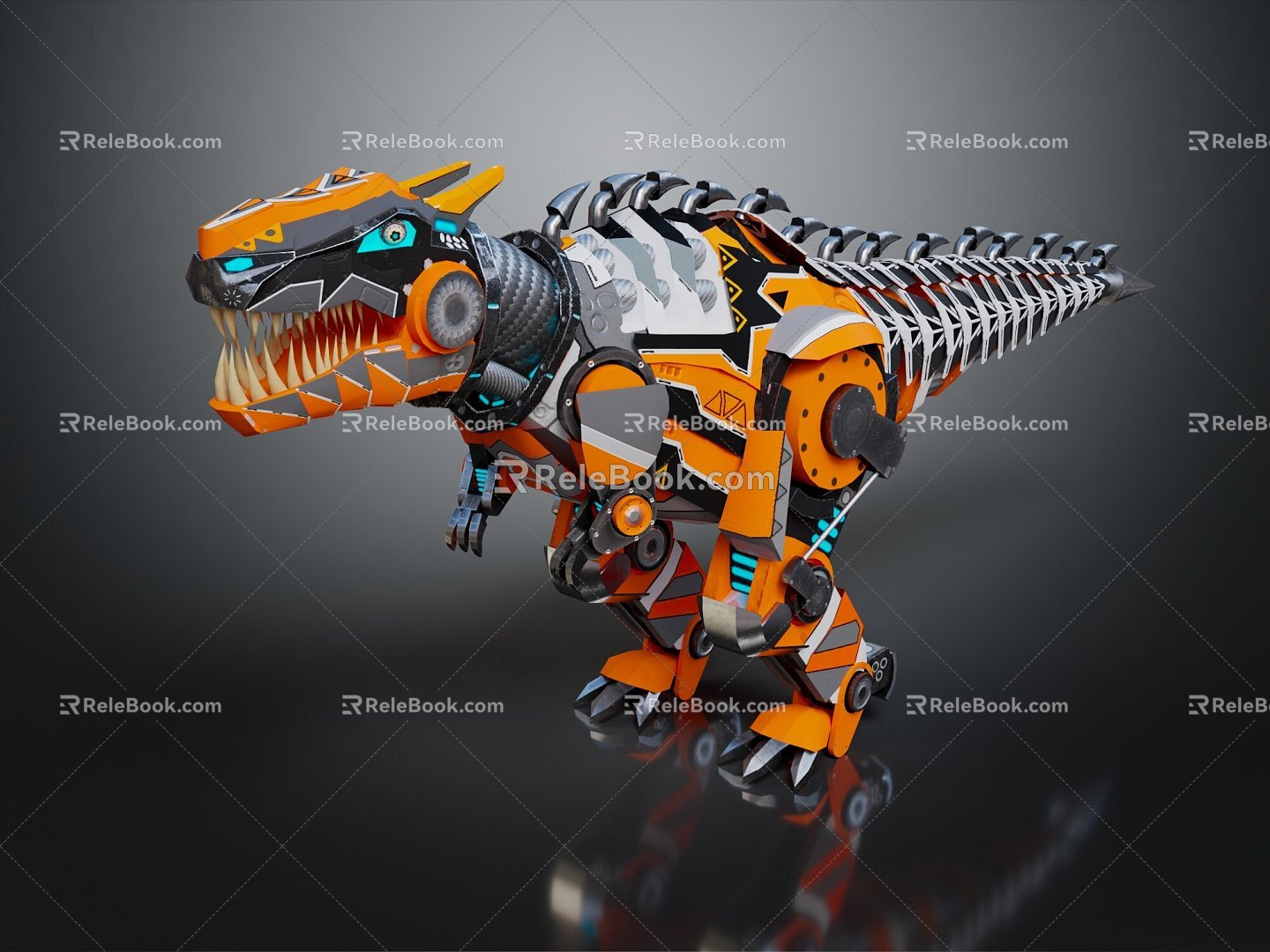 Modern Robot Machine Dinosaur Mechanical Dinosaur Mechanical Monster Machine Monster 3d model