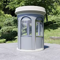 Modern Security Booth 3d model