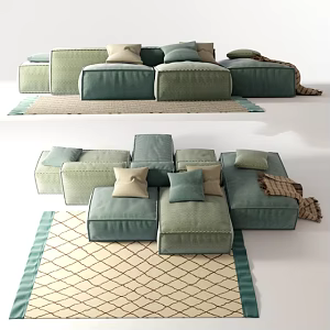 Combination sofa 3d model