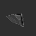 Stylish Dark Geometric Patterned Hat With Intricate Texture Design