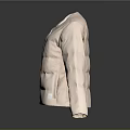 Pink Puffer Jacket With Front Zipper And Sleek Design For Casual Wear