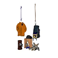 Outdoor Adventure Gear Collection With Yellow Jacket Blue Backpack Helmet Hiking Poles