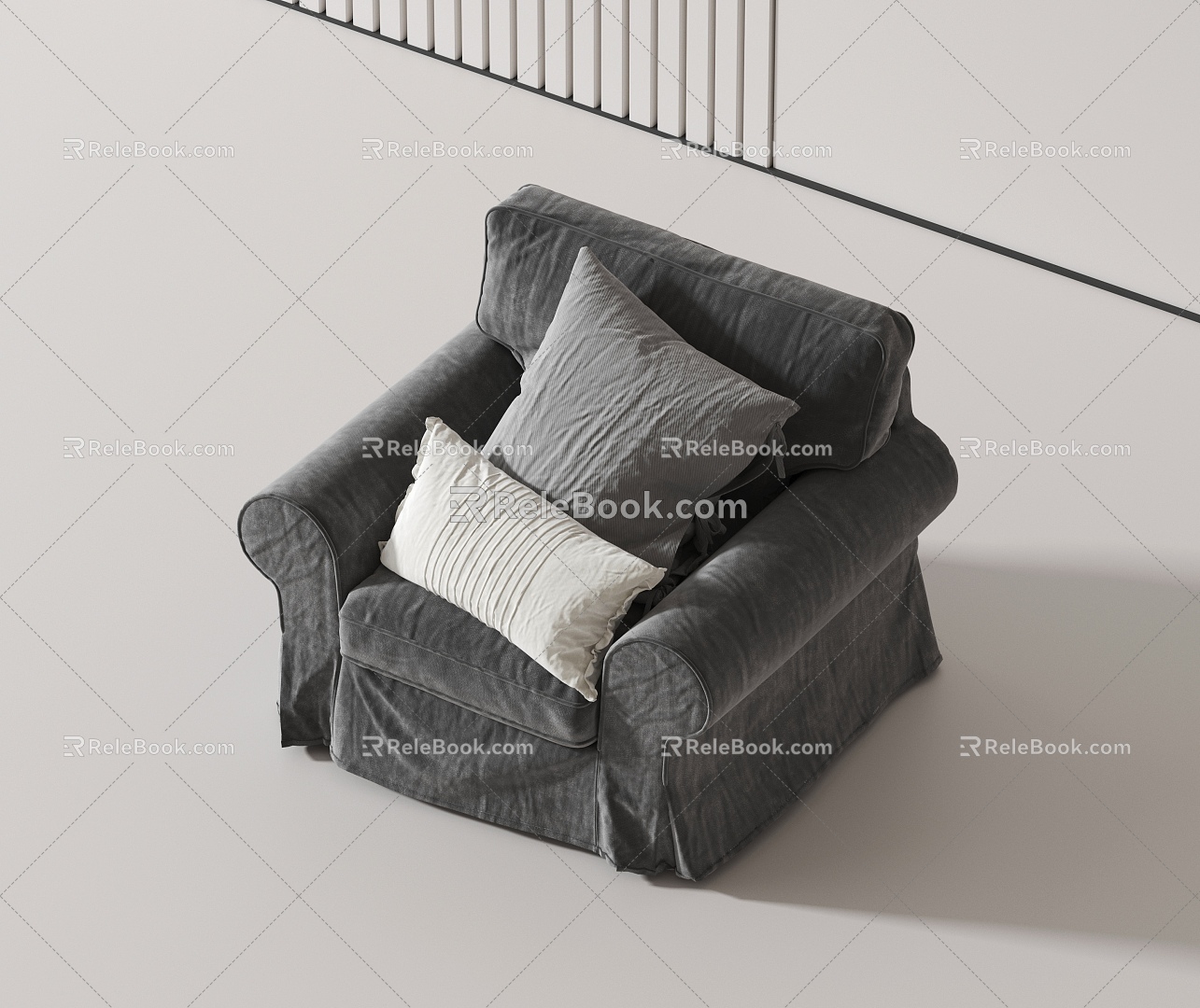 Modern Single Sofa 3d model