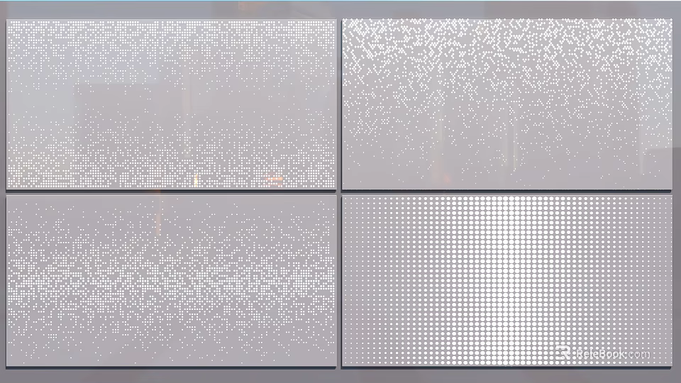 Stylish Textured Wall Panels with Various Decorative Patterns for Modern Interiors 3d model 