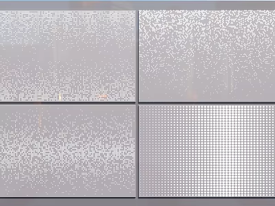 Stylish Textured Wall Panels with Various Decorative Patterns for Modern Interiors 3d model