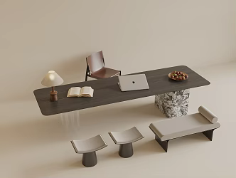 modern desk chair 3d model
