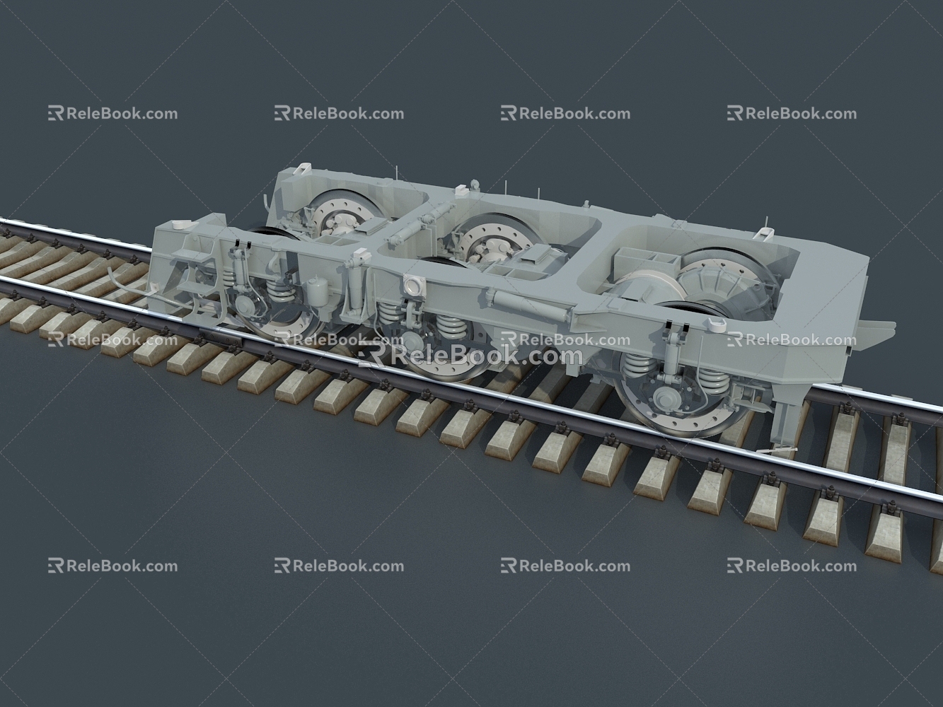 Steering machine of electric locomotive 3d model