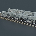 Steering machine of electric locomotive 3d model