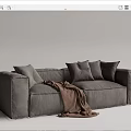 Modern Bonaldo double sofa 3d model
