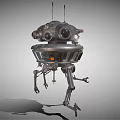 modern robot detection robot 3d model