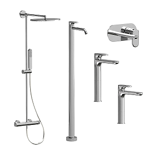 Modern faucet shower combination 3d model