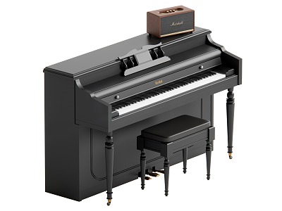 Modern Piano 3d model