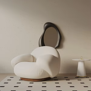 modern leisure chair 3d model
