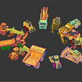 modern engineering vehicle engineering vehicle 3d model