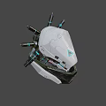 weapons sci-fi helmet 3d model