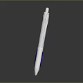 Blue And Silver Metal Ballpoint Pen With Sleek Design For Daily Writing Use