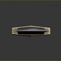 Wavy Blade Sword Featuring Brown Decorative Hilt And Detailed Base Design