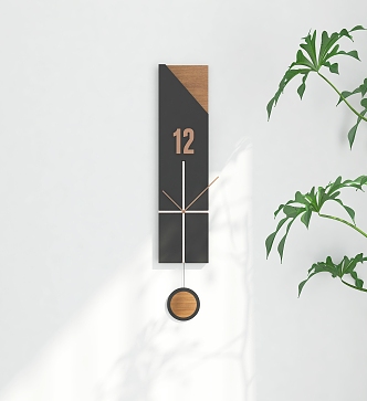 Modern clock wall clock 3d model