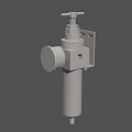 Mechanical Industrial Valve Device With Top Adjustment Knob And Side Pipe Connection