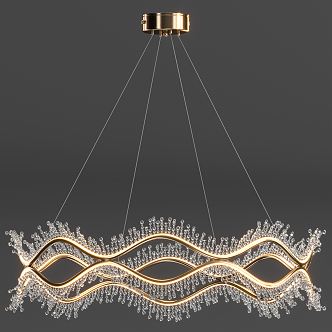 Light Luxury Chandelier Crystal Chandelier 3d model