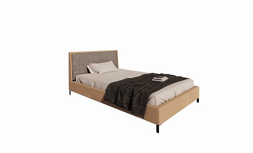 Modern Single Bed 3d model