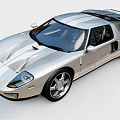 Silver Sleek Sports Car With Transparent Roof Aerodynamic Design And Alloy Wheels