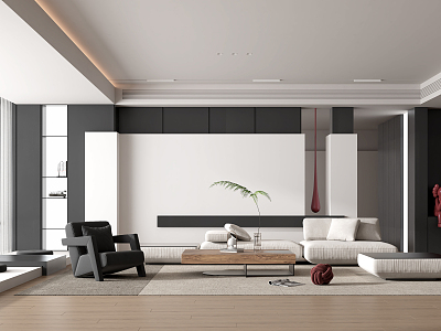 modern living room model