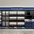 Mall Store For Cutting-edge Electronic Devices With Display Shelves Of Water Heaters And Range Hoods
