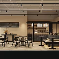 Modern Healthy Dessert Shop Exterior With Glass Windows Wooden Accents And Indoor Seating