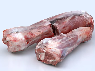 Frozen Raw Lamb Legs Uncooked Meat Cuts Ideal for Home Cooking Preparation 3d model